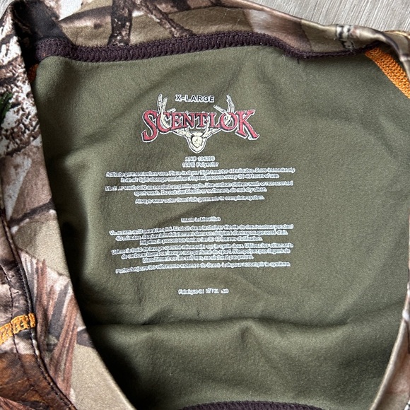Realtree Scentlok Base Layer Camouflage Hunting Long Sleeve Thermal Undershirt - Picture 2 of 7